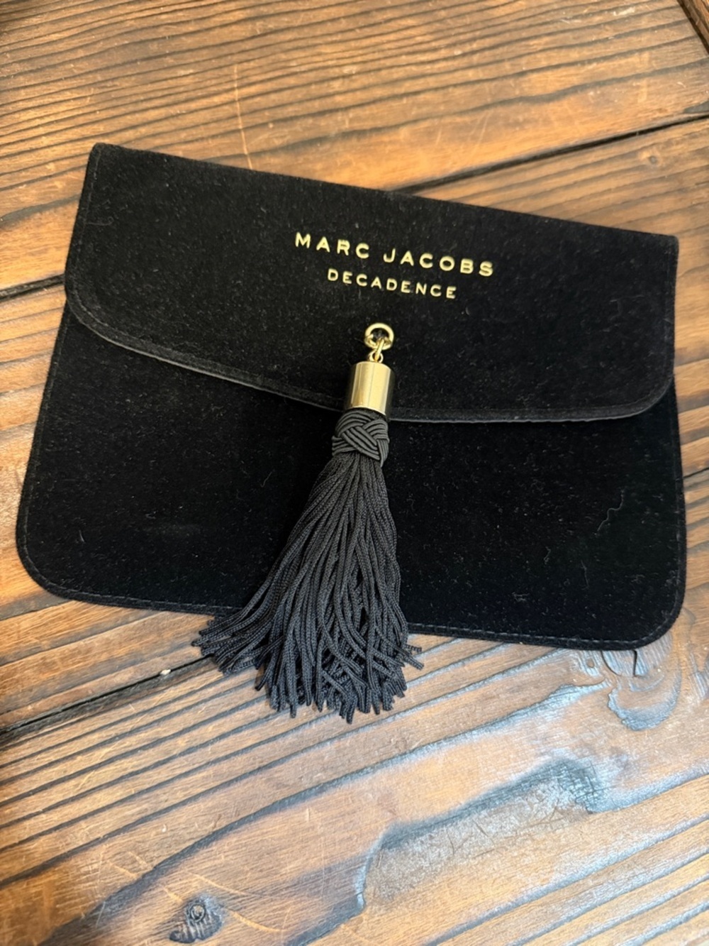 Marc Jacobs Decadence Black Velvet Clutch Bag